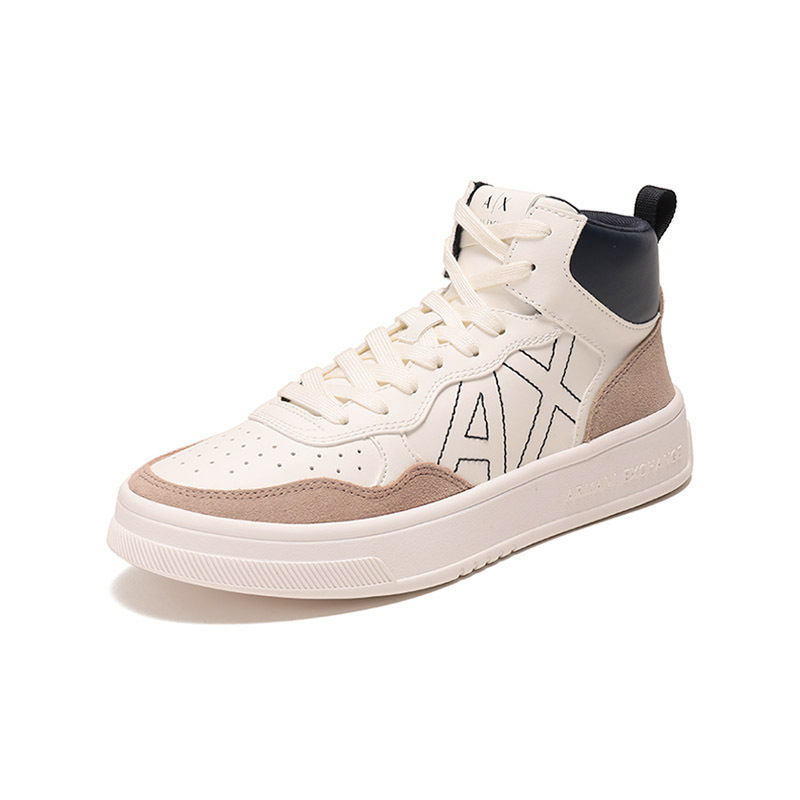 阿玛尼armaniexchange男士中帮系带休闲运动鞋板鞋xuz040xv601视频