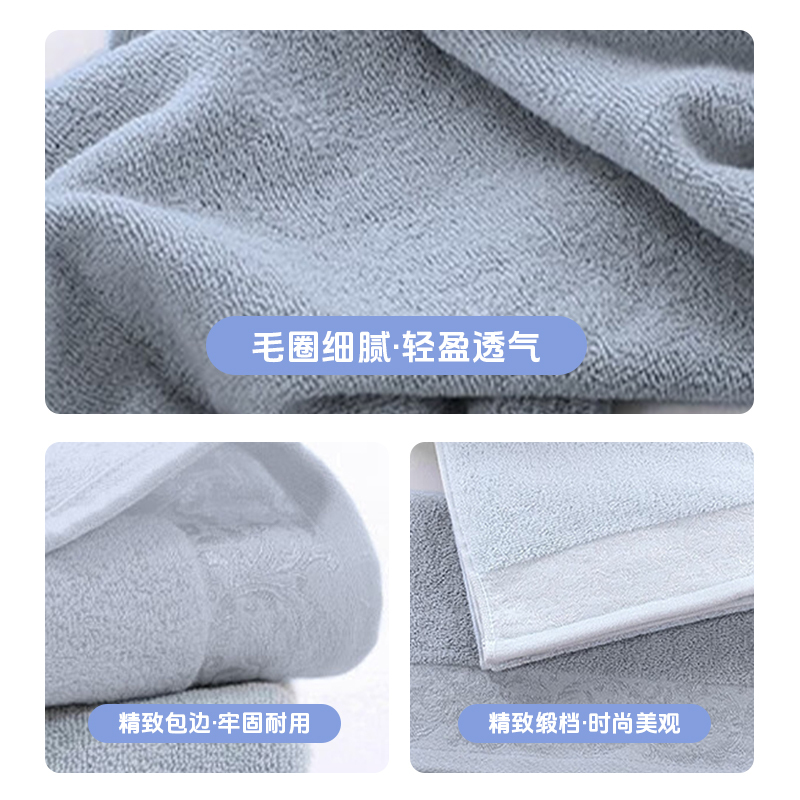 东纺拾光(EsTiempo)ES1001云感亲肤纯棉毛巾 33*70cm 85g 蓝色