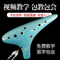 陶笛12孔中音C调初学入门十二孔AC6学生儿童专业演奏笛子陶埙乐器