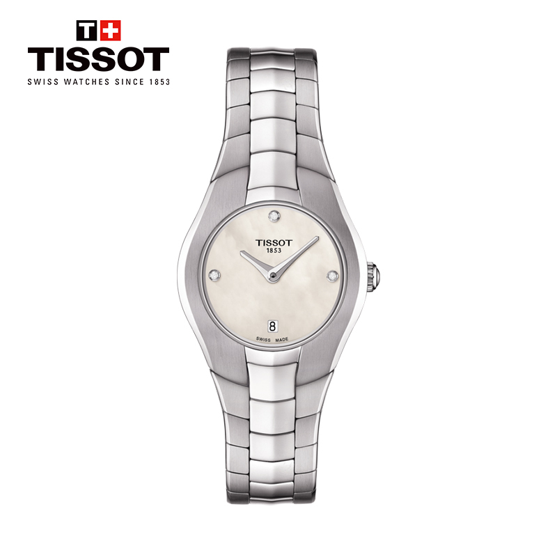 【低至5折】天梭(TISSOT)瑞士手表 时尚系列钢带女士石英表T096.009.11.116.00