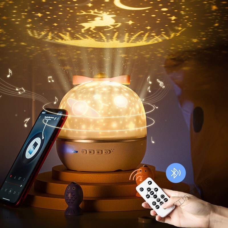 苏宁放心购 梦幻星空灯星空投影灯小夜灯床头灯投影灯儿童夜灯卧室氛围灯气氛灯睡眠灯台灯彩灯蓝牙音乐星空投影仪 充电投影灯蓝牙音乐款+送6张灯片