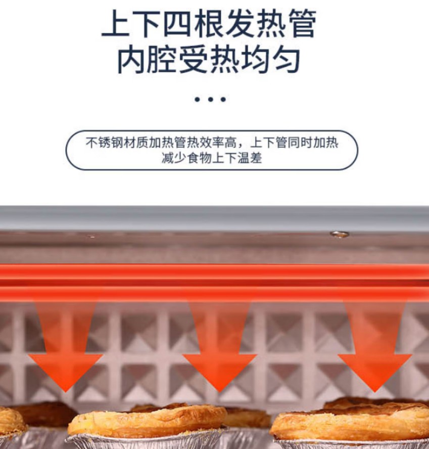 康佳 多功能家用电烤箱20升 KDKX-2001-M电烤箱 20L 晴山蓝高清大图