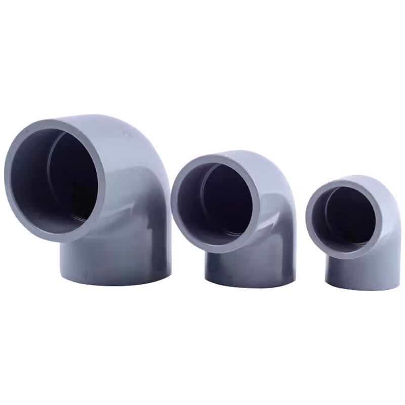 3M CPVC90°度直角弯头国标美标工业化 工给水管塑料PVC管件配件 DN150 (内径160mm)单个装高清大图
