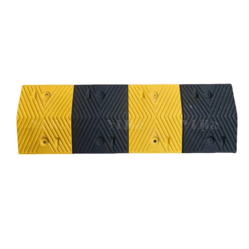 翌嘉YJ5011401 橡塑减速带道路公路汽车停车场限速缓冲橡塑减速带 人字型 1000*350*40高清大图