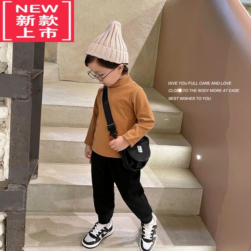 可莉允板牙男童加绒运动裤子冬装秋冬款婴儿童装宝宝小童保暖卫裤潮冬季保暖裤图片