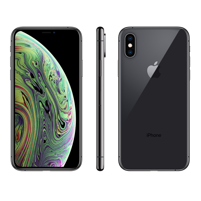 苹果appleiphonexsmax256gb深空灰色移动联通电信全网通4g手机双卡双