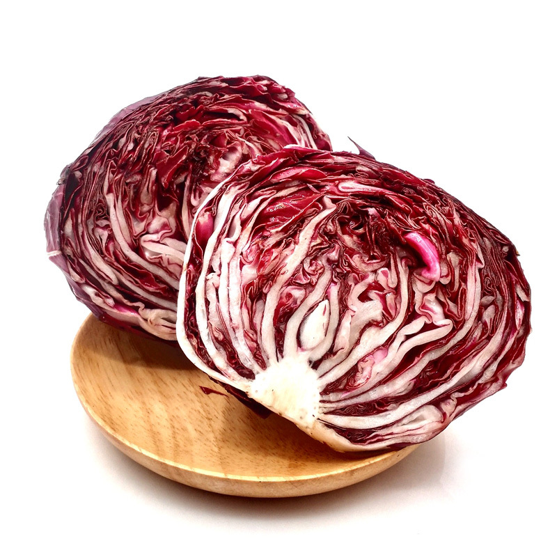 七果果落地球生菜500g紫苣红菊苣沙拉菜新鲜蔬菜as