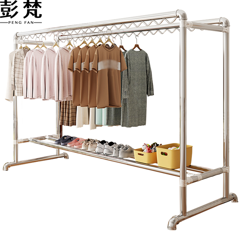 彭梵家用双杆晾衣架高清大图