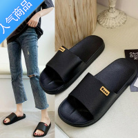 SUNTEK室外拖鞋女外穿踩屎感防滑厚底夏季新款包头半拖凉鞋玛丽珍洞洞室 家居拖鞋 40-41