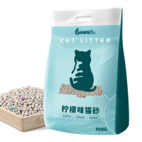 柠檬猫砂10公斤膨润土结团猫砂除臭吸水猫沙无尘20斤10kg