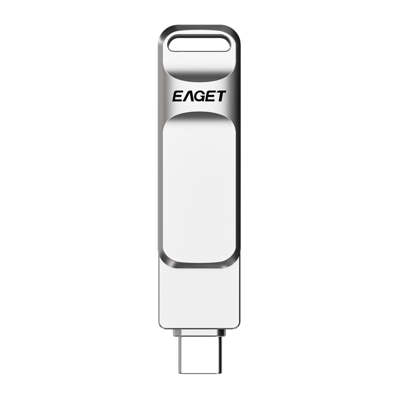 忆捷(Eaget)CF20 手机U盘Type-C USB3.0 双接口手机电脑多用车载旋转优盘金属 32GB高清大图