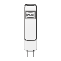 忆捷(Eaget)CF20 手机U盘Type-C USB3.0 双接口手机电脑多用车载旋转优盘金属 32GB