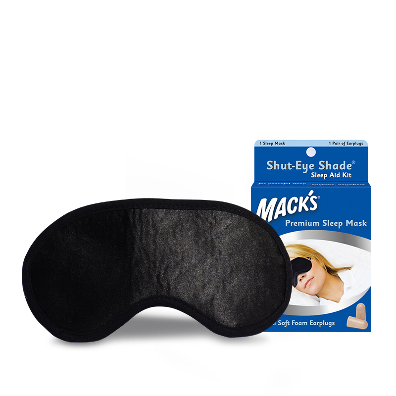 MACK’S 眼罩耳塞睡眠套装 遮光静音 办公室学生宿舍防吵防噪音防呼噜 美国进口 耳塞1副眼罩1只