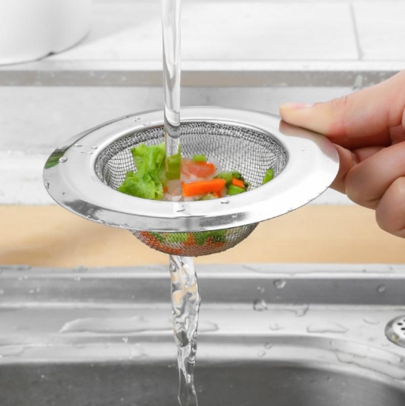 厨房水槽过滤网水池漏水槽不锈钢过滤器下水道防堵防臭盖漏网通用- - 水槽过滤网- - 不锈钢17#- - 1个装