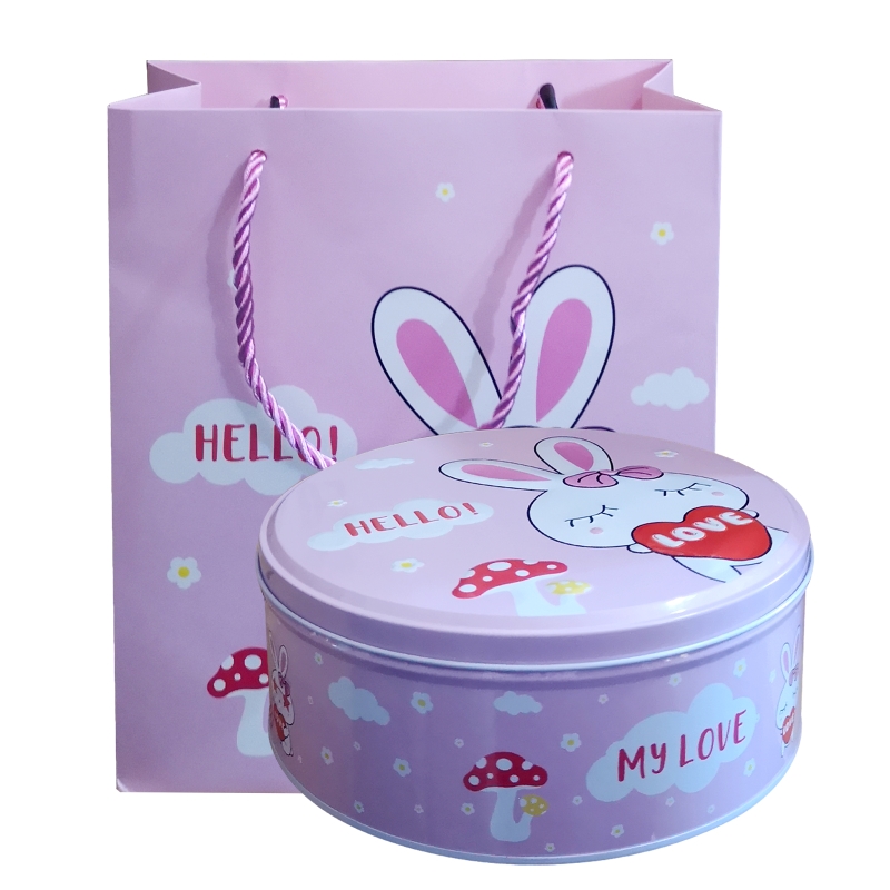 大白兔奶糖糖果礼盒圆形铁盒大白兔400g散装礼盒装结婚喜糖(配礼袋)散装400g