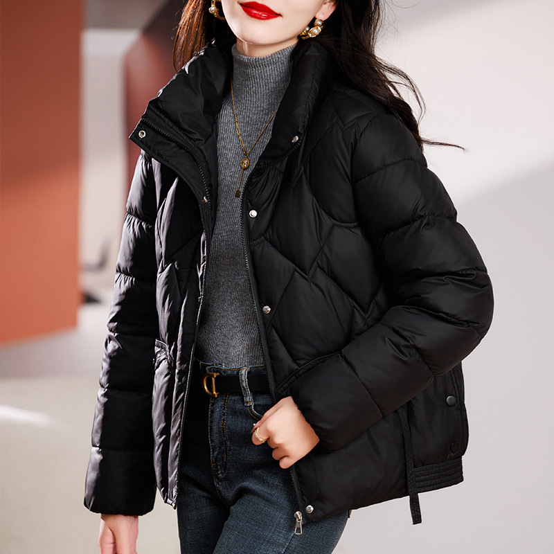 2023新款免洗棉服女短款加厚显瘦羽绒棉衣韩版宽松立领小棉袄外套_3806高清大图