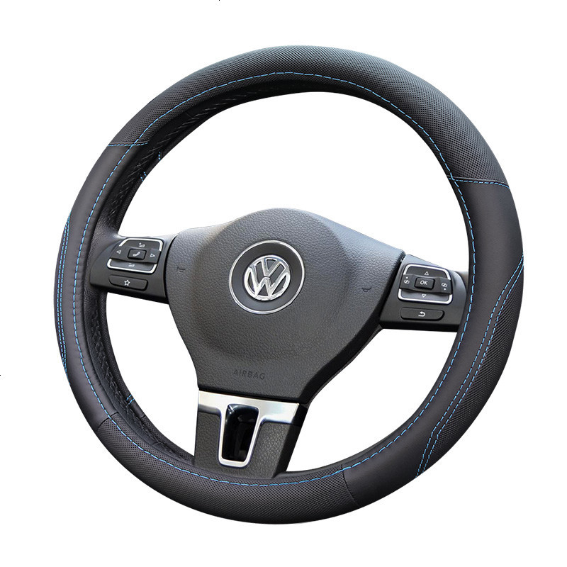 大众方向盘套真皮新朗逸捷达迈腾途观速腾宝来帕萨特汽车夏季把套
