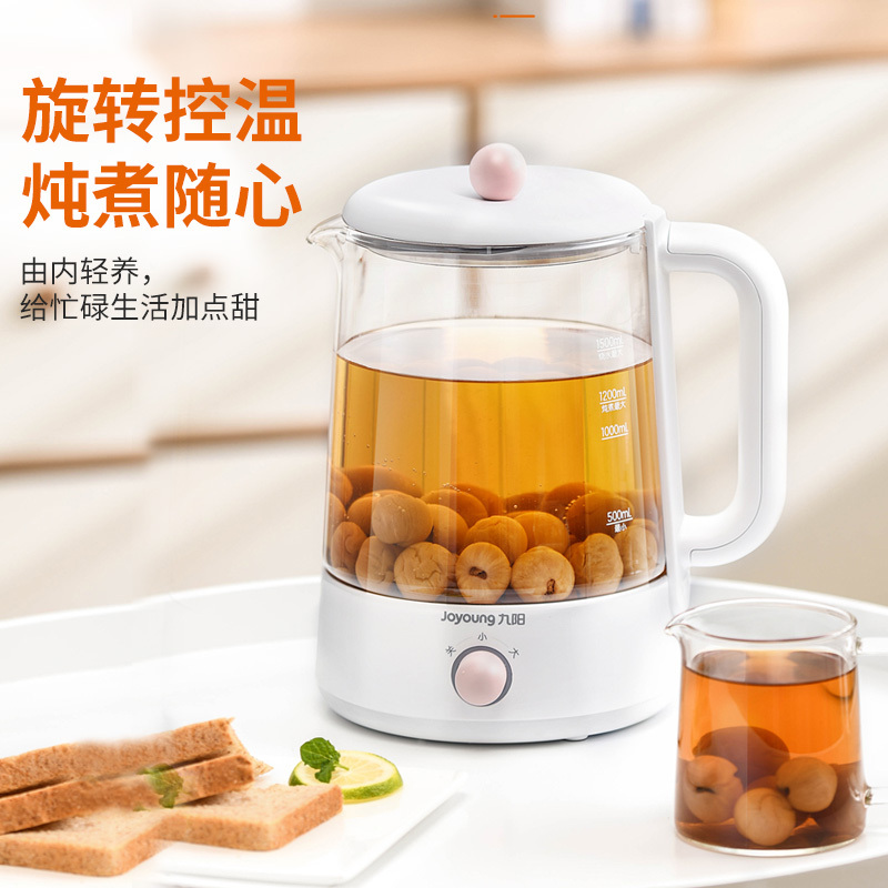 九阳(Joyoung)养生壶K15D-WY120小型全自动多功能电热花茶壶 家用养身玻璃煮茶器
