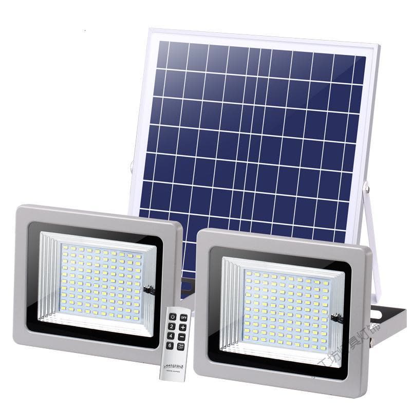 苏宁放心购 大功率太阳能灯户外灯庭院灯新农村室内超亮家用路灯一拖二感应灯图片
