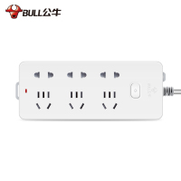 BULL公牛插座 GN-402 3米带开关多用接拖线板电源插排插板插座