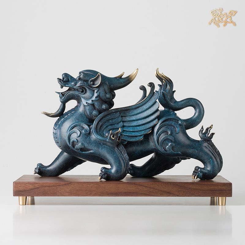 美帮汇全铜摆件《威猛貔貅(中号)》家居饰品 铜工艺品高清大图