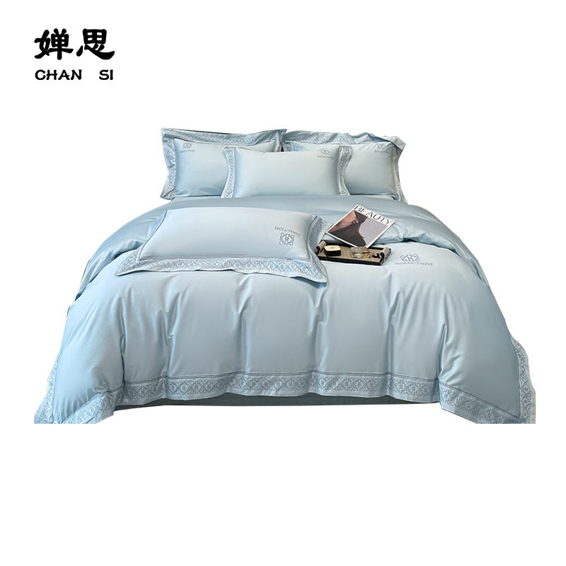 婵思 澳棉100支布拉格绣花四件套