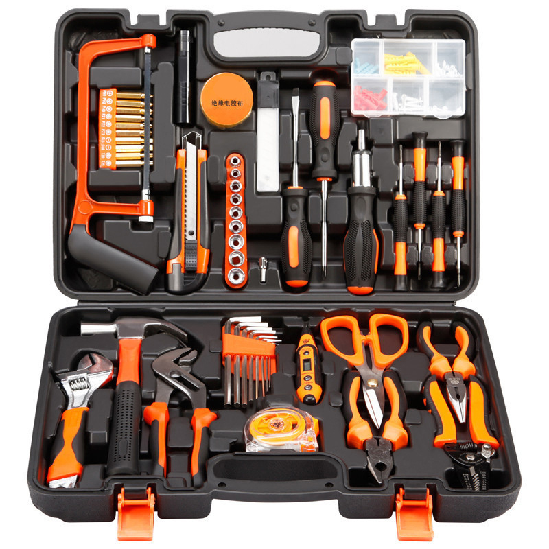 工具箱家用电钻阿斯卡利电动手工具套装五金电工专用维修多功能工具箱