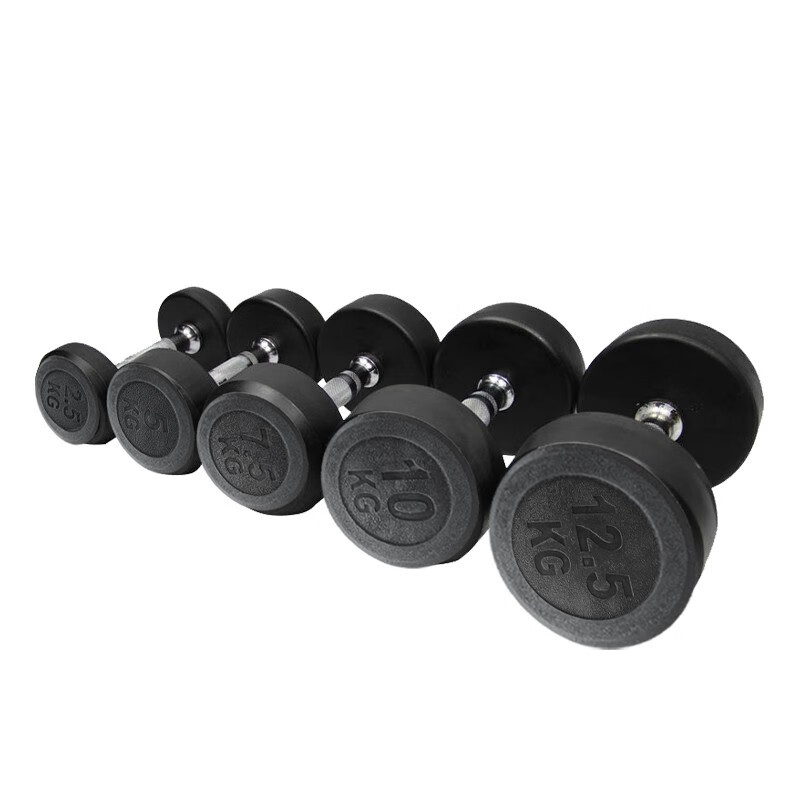 捷瑞特(JOROTO)美国品牌环保包胶哑铃男士手铃家用健身器材2.5公斤一对高清大图