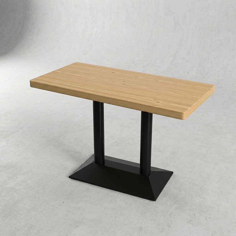 海铁科技长桌原木色纹120*60*75cm/张高清大图