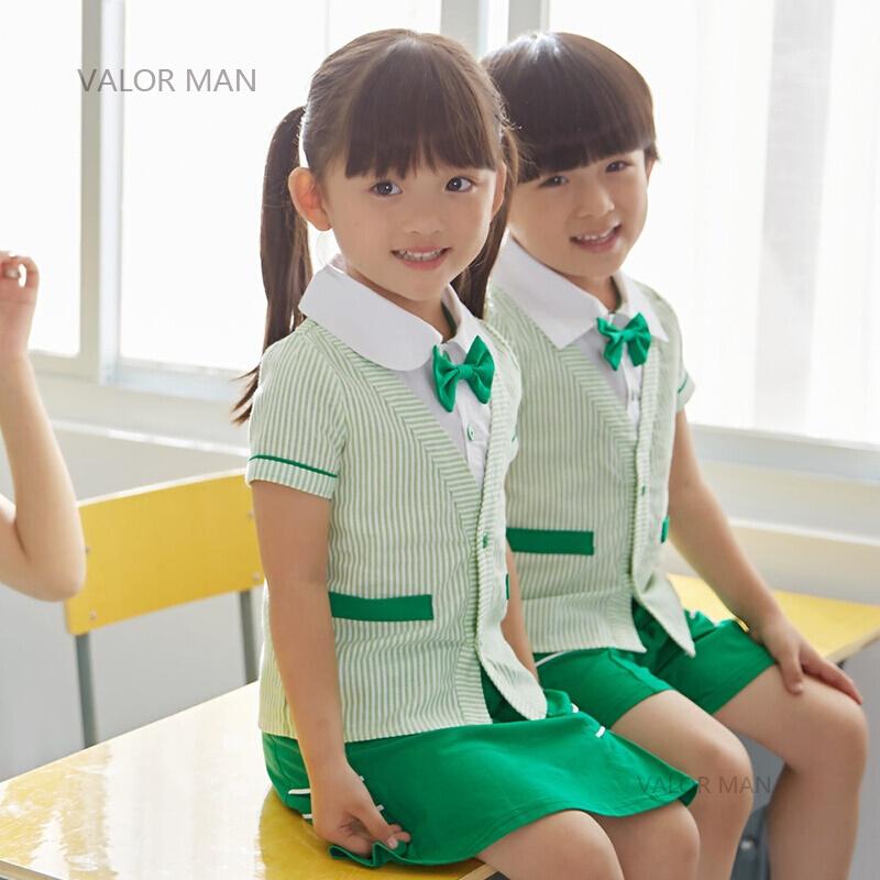 新款幼儿园园服夏装儿童短袖休闲运动服男女童夏季班服小学生校服