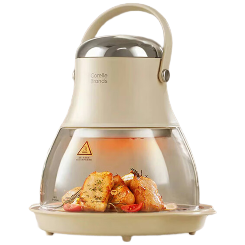 康宁(VISIONS) 空气炸锅 4L大容量 玻璃可视化多功能电炸锅 CB-NKYTKQZG/KZ