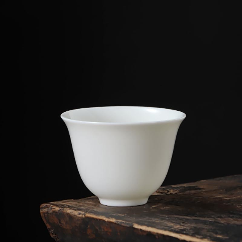 羊脂玉茶杯响杯 长5.7*高4.3cm 容量50ml(10个装)高清大图
