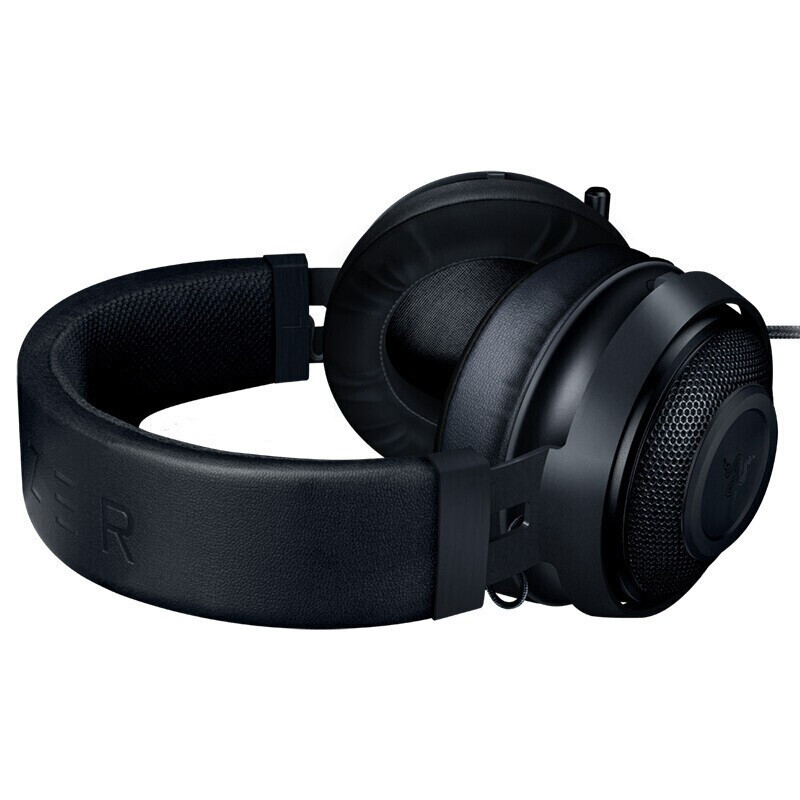 雷蛇(Razer)北海巨妖头戴式游戏耳机 电竞耳麦 电脑手机耳机 清凉凝胶耳罩 黑色2019新款