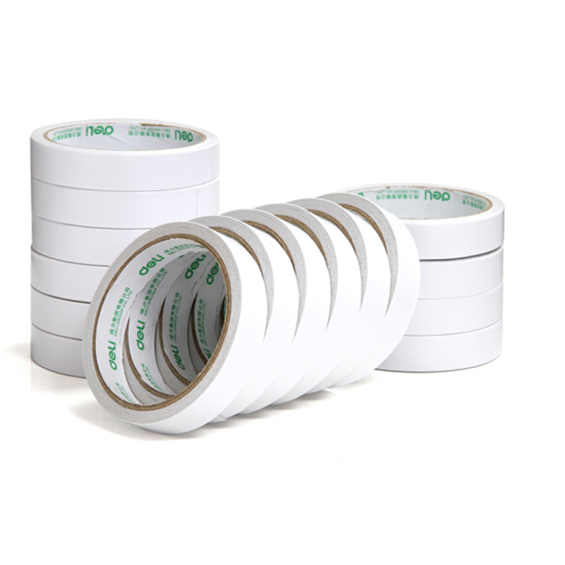 得力（deli）30402 得力棉纸双面胶带 双面胶 得力文具 16卷装