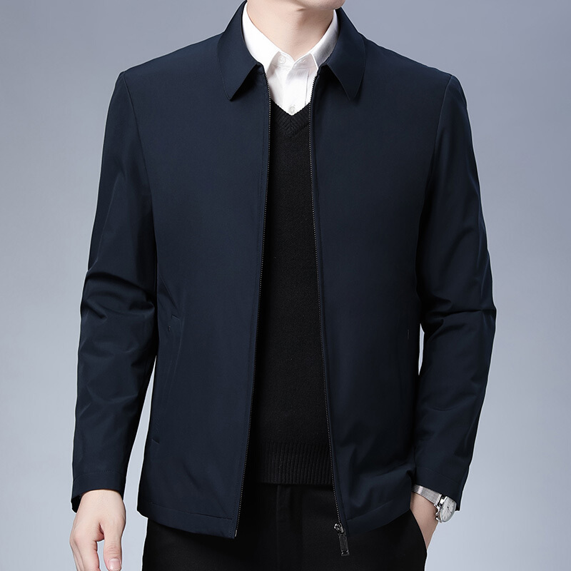 恒源祥高档中老年男士羽绒服厚商务休闲大码外套男装保暖鸭绒衣服2020冬装新款