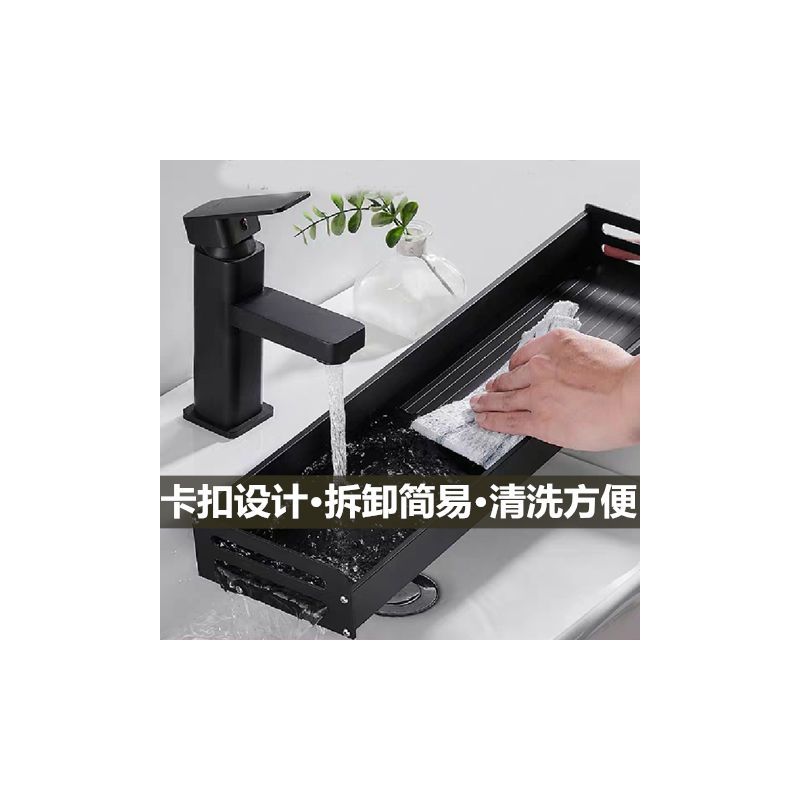 厨房置物架免打孔太空铝壁挂收纳用品墙上菜板架筷子锅盖架调料架|加厚款30cm