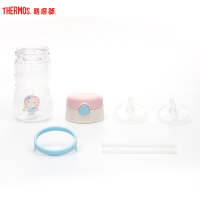 膳魔师(THERMOS)吸管杯儿童夏季宝宝学饮杯婴儿水杯塑料杯 BP5353