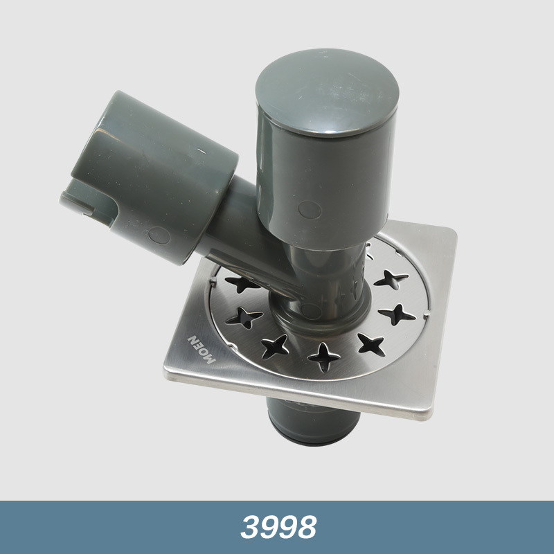 摩恩不锈钢防臭防虫卫生间阳台拖把池洗衣机地漏组合