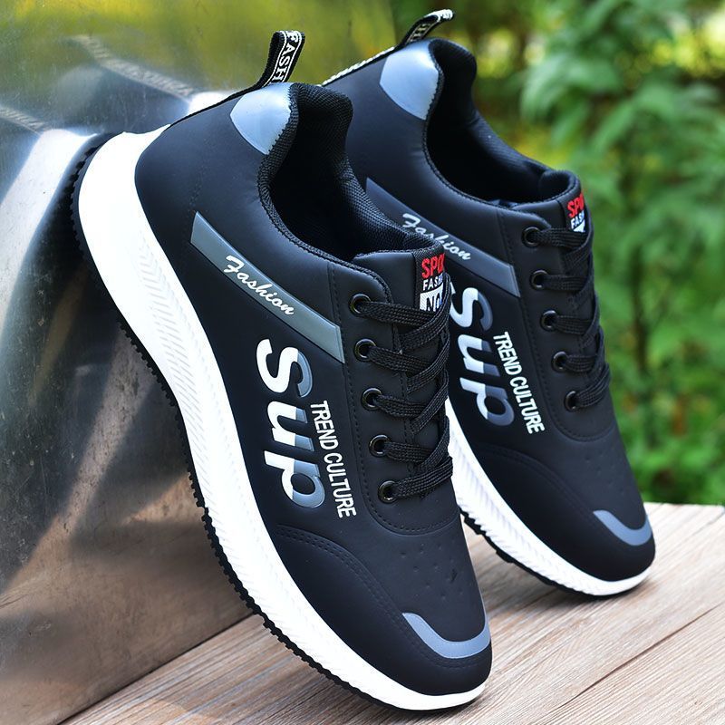 鞋子男款秋季白色皮面防滑男鞋子透气休闲鞋大码运动防水男鞋主要参数