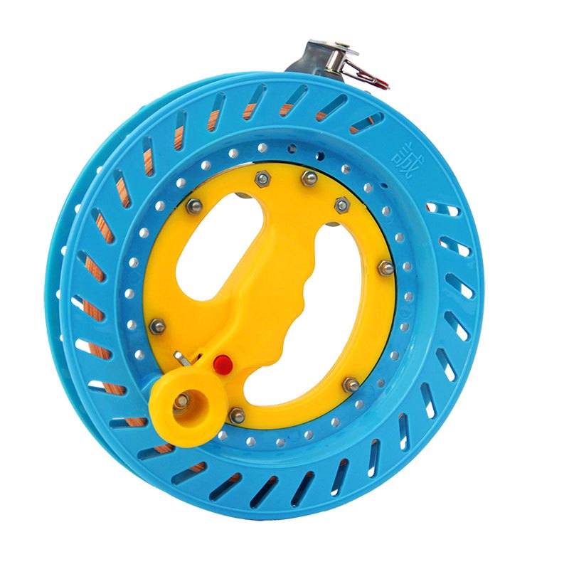 封后风筝线盘线轮防倒转大轴承儿童风筝线轴手摇风筝手握轮收线器22cm