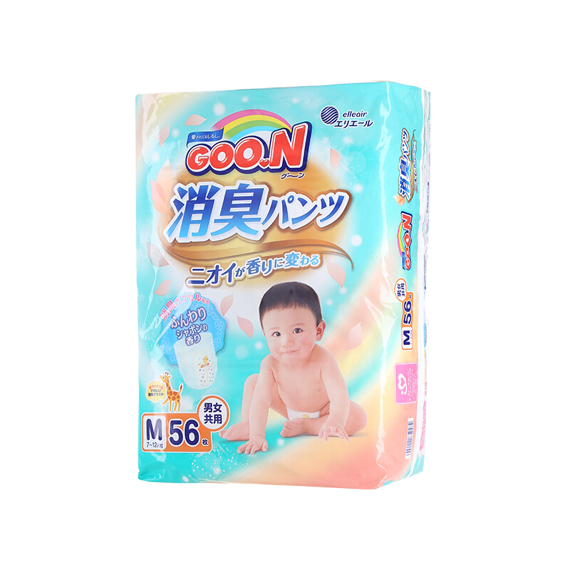 大王(GOO.N) 消臭拉拉裤纸尿裤 M56 7kg-12kg