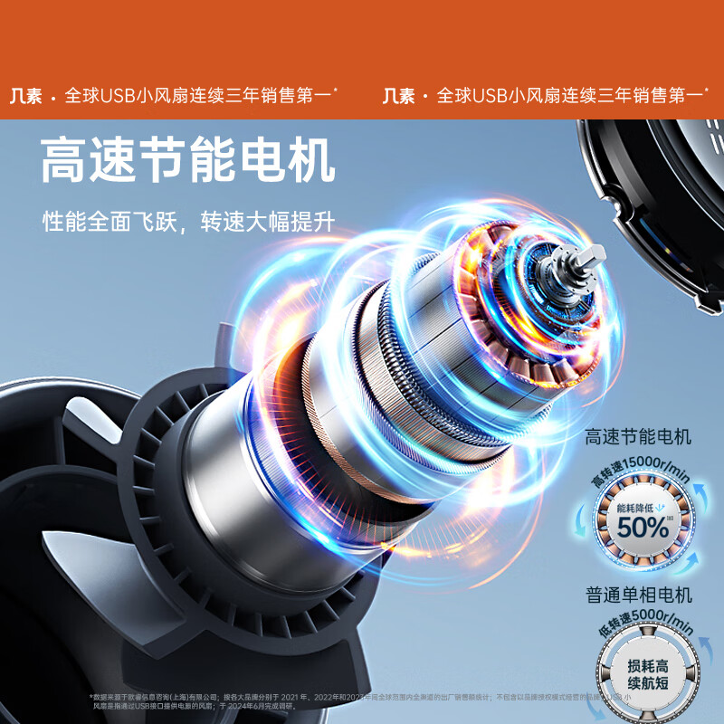 几素(JS)迷你涡轮扇-ABS款Handheld Fan Pro1 (FA53)(3600mAh)珍珠白高清大图