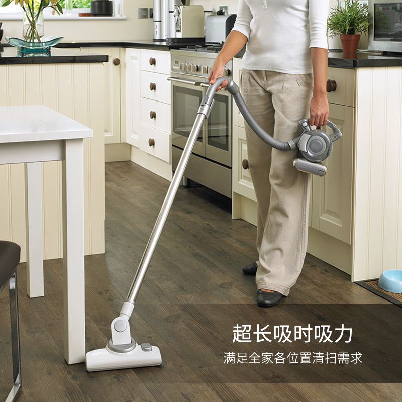 百得(BLACK&DECKER) 18V锂电蜗牛无绳吸尘器PD1820LG-A9 干湿两用手持式0.56L尘桶