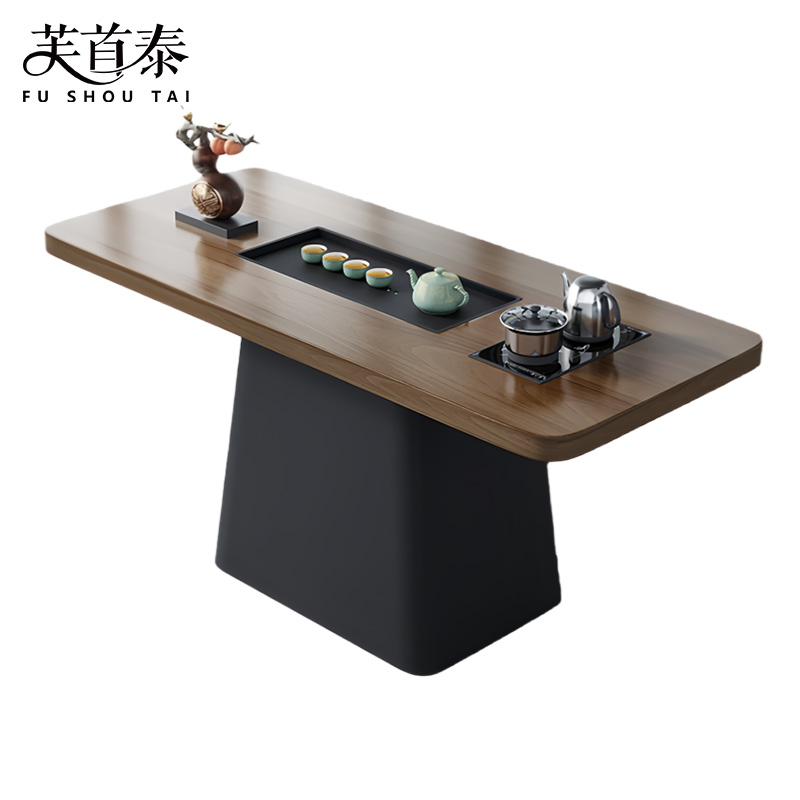 芙首泰实木茶桌180*80*75cm张高清大图