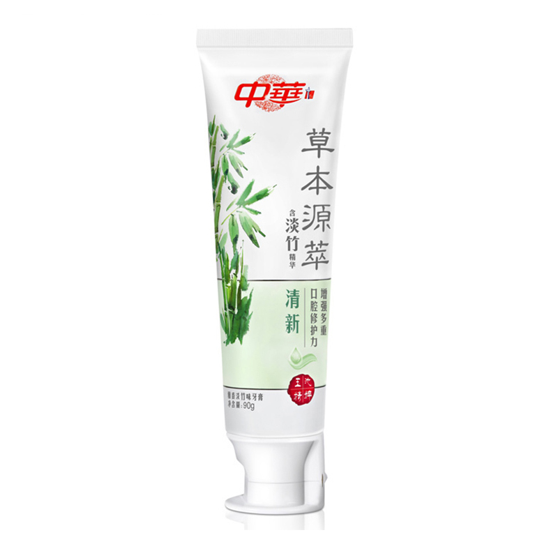 中华 (Zhong Hua) 草本源萃牙龈护理系列牙膏90g 淡竹型[联合利华]