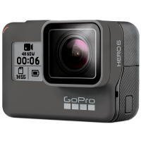 GoPro HERO 6 Black 运动摄像机 (家庭户外旅行普及版配件套包) 4K视频 裸机10米防水 智能语音控制