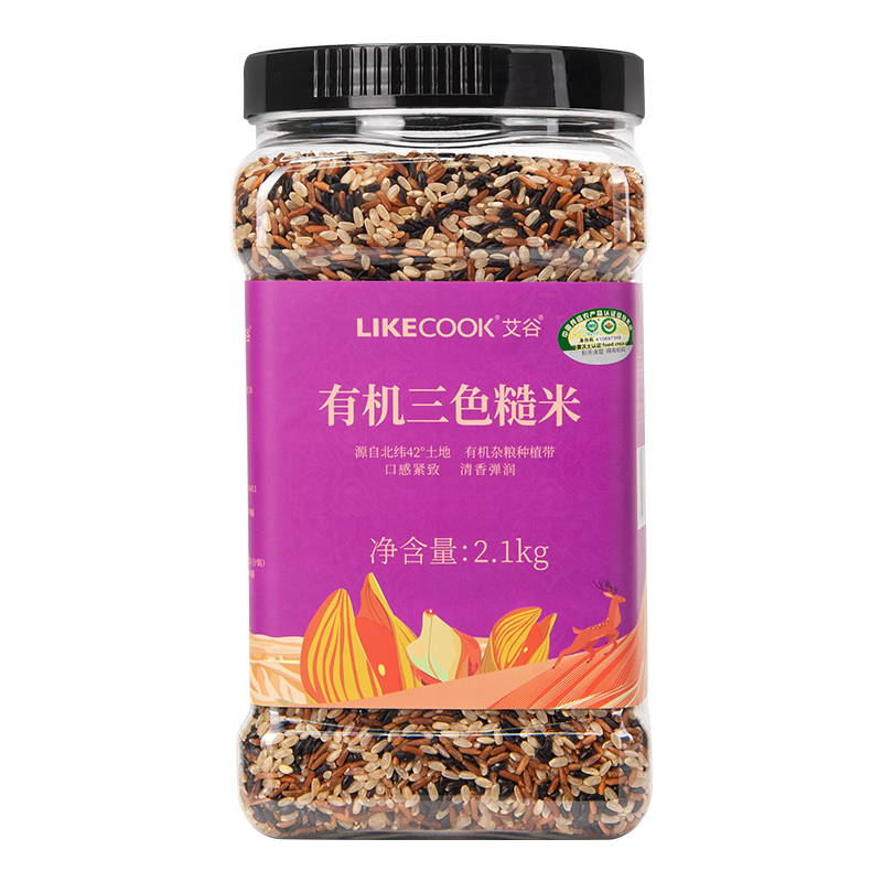 艾谷 有机三色糙米 2.1kg