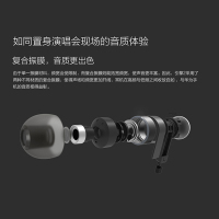 HiFiShow高保真入耳式运动耳机HF01,银色