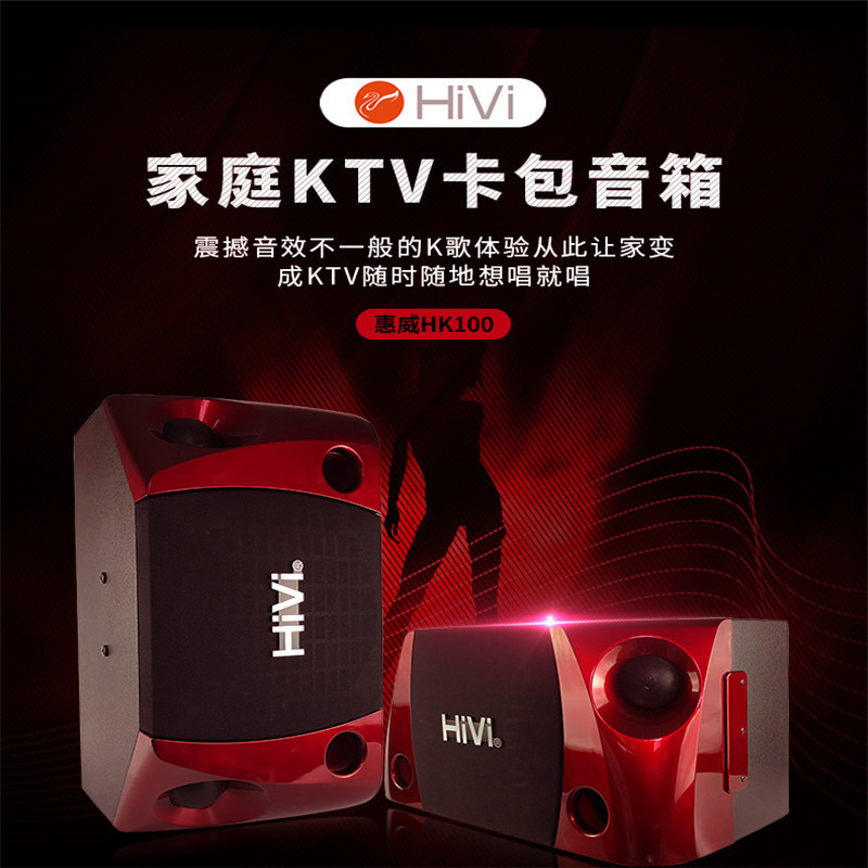 惠威(HIVI) HK100家用KTV卡拉OK 专业音箱