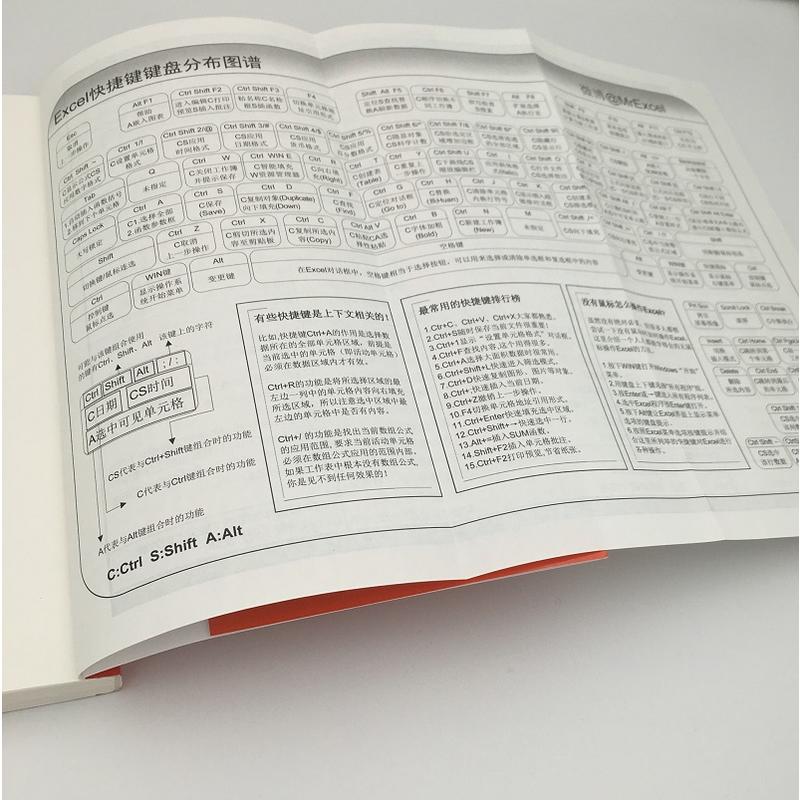 [正版]指尖上的效率 Excel快捷键手册 Excel学习技巧书籍 电脑快捷键大全书 计算机应用基础知识办公软件应用高清大图